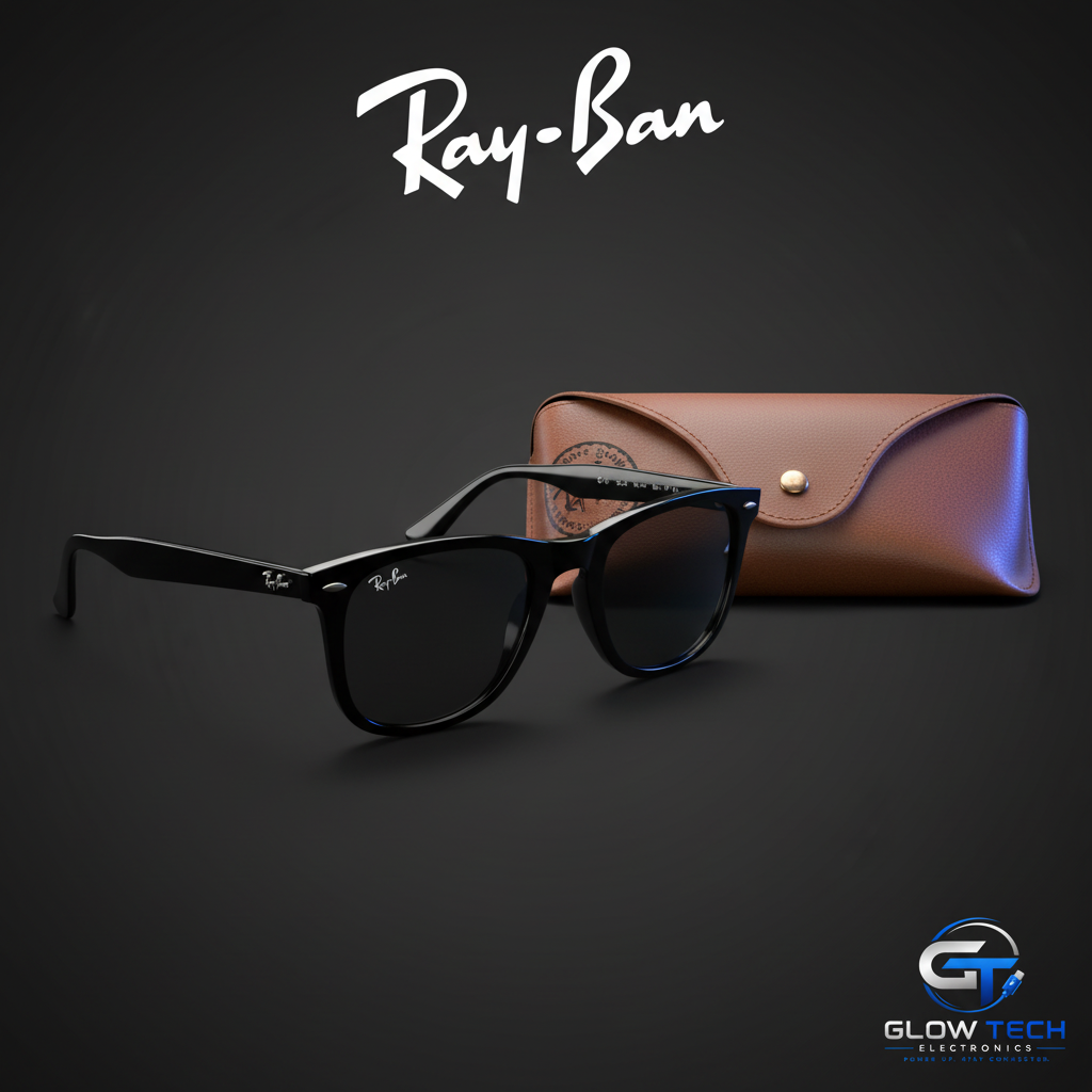 Ray-Ban Wayfarer - Three-Quarter with Brown Case